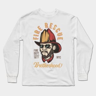 Fire Rescue Brotherhood Long Sleeve T-Shirt